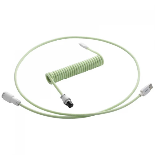 Kabel do klawiatury CableMod Pro Coiled Cable Lime Sorbet (USB-C do USB-A) 1.5m