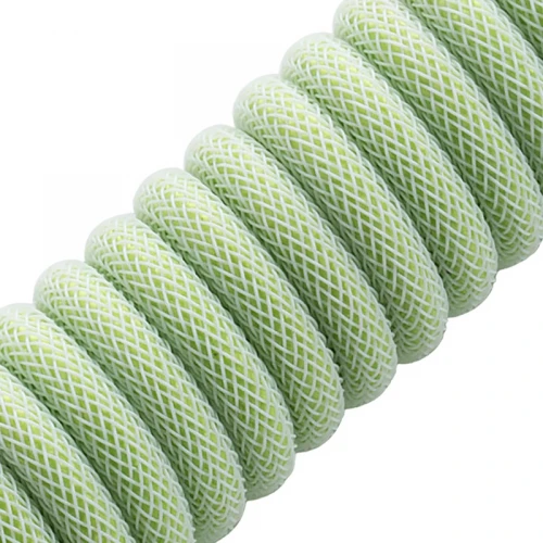 Kabel do klawiatury CableMod Pro Coiled Cable Lime Sorbet (USB-C do USB-A) 1.5m