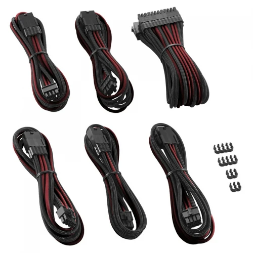 Zestaw przedłużaczy CableMod PRO ModMesh - black/blood red