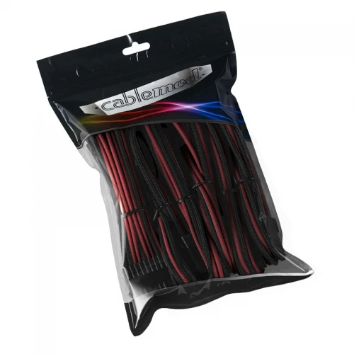 Zestaw przedłużaczy CableMod PRO ModMesh - black/blood red