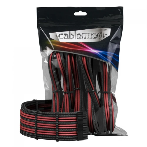 Zestaw przedłużaczy CableMod PRO ModMesh - black/blood red