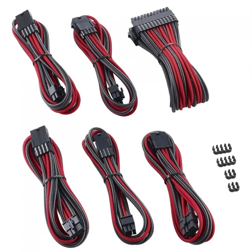 Zestaw przedłużaczy CableMod PRO ModMesh - carbon/red