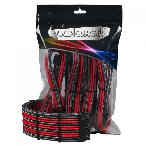 Zestaw przedłużaczy CableMod PRO ModMesh - carbon/red