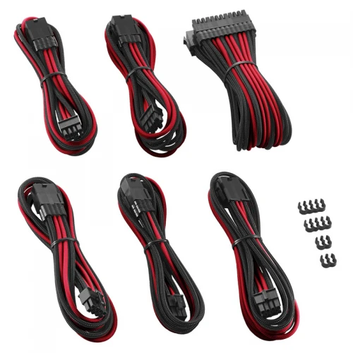 Zestaw przedłużaczy CableMod PRO ModMesh - black/red