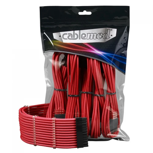 Zestaw przedłużaczy CableMod PRO ModMesh - red