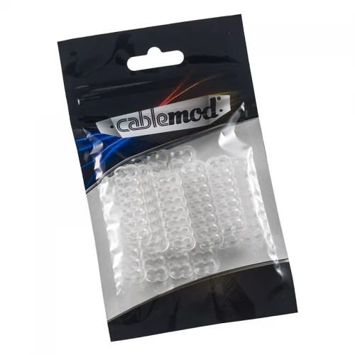 Grzebienie CableMod PRO Bridged Cable Comb - 12szt transparent