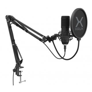 Zestaw Krux Edis 1000 USB Mikrofon, Statyw, Pop-Filtr, Koszyk