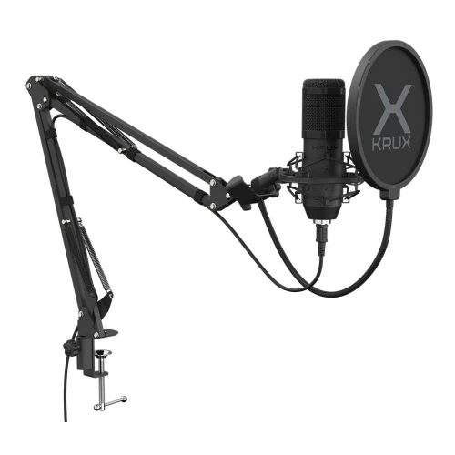 Zestaw Krux Edis 1000 USB Mikrofon, Statyw, Pop-Filtr, Koszyk