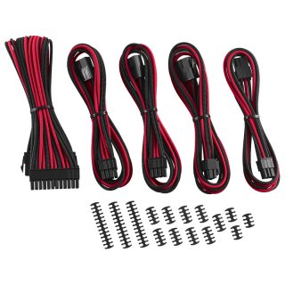 Zestaw przedłużaczy CableMod Classic ModMesh 8+6 Series - black/red