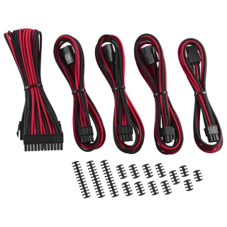 Zestaw przedłużaczy CableMod Classic ModMesh 8+6 Series - black/red