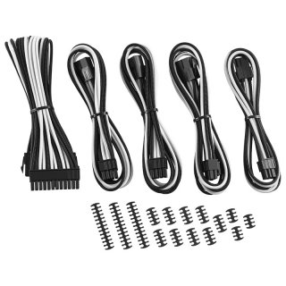 Zestaw przedłużaczy CableMod Classic ModMesh 8+6 Series - black/white
