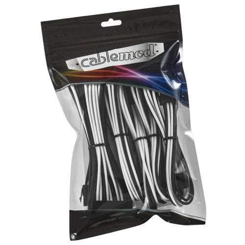 Zestaw przedłużaczy CableMod Classic ModMesh 8+6 Series - black/white