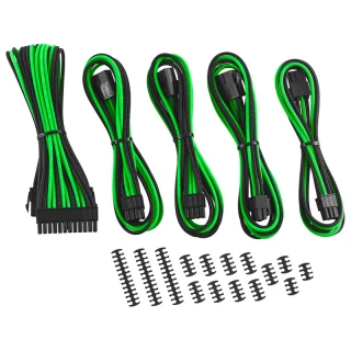 Zestaw przedłużaczy CableMod Classic ModMesh 8+6 Series - black/green