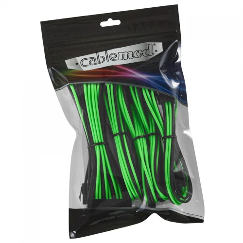Zestaw przedłużaczy CableMod Classic ModMesh 8+6 Series - black/green