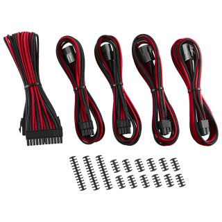 Zestaw przedłużaczy CableMod Classic ModMesh 8+8 Series - black/red