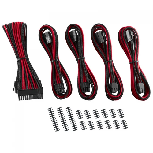 Zestaw przedłużaczy CableMod Classic ModMesh 8+8 Series - black/red
