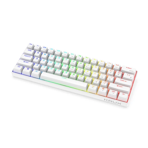 Klawiatura Krux Neo PRO White RGB Wireless Gateron Yellow