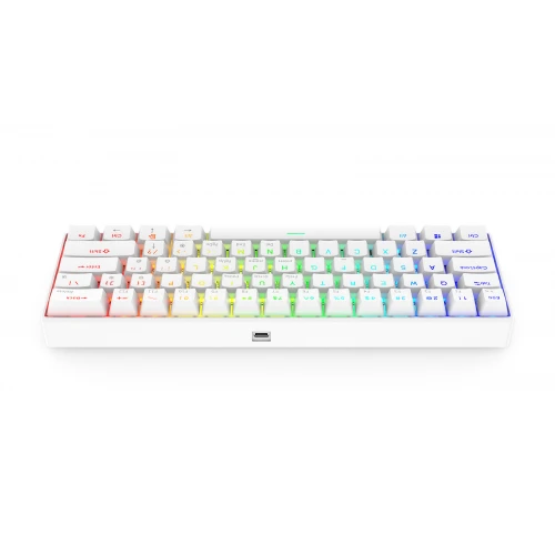 Klawiatura Krux Neo PRO White RGB Wireless Gateron Yellow