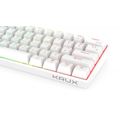 Klawiatura Krux Neo PRO White RGB Wireless Gateron Yellow