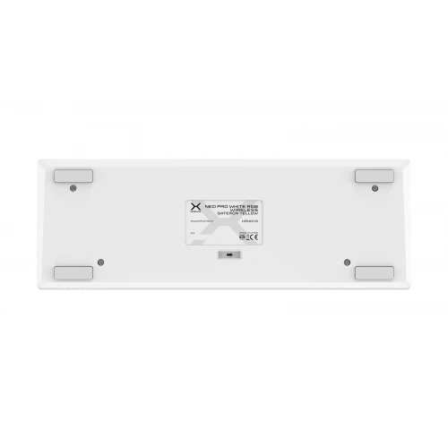 Klawiatura Krux Neo PRO White RGB Wireless Gateron Yellow