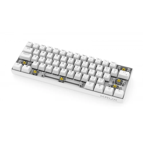 Klawiatura Krux Neo PRO White RGB Wireless Gateron Yellow
