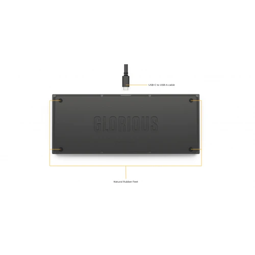 Kabel USB-C, Gumowe nóżki Glorious do GMMK Pro