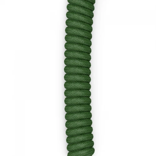 Kabel do klawiatury Glorious Coiled Cable Forest Green (USB-C do USB-A) 1.37m
