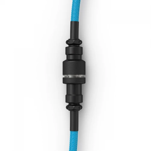 Kabel do klawiatury Glorious Coiled Cable Electric Blue (USB-C do USB-A) 1.37m