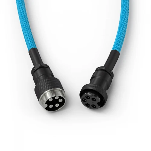 Kabel do klawiatury Glorious Coiled Cable Electric Blue (USB-C do USB-A) 1.37m