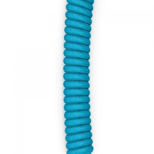 Kabel do klawiatury Glorious Coiled Cable Electric Blue (USB-C do USB-A) 1.37m