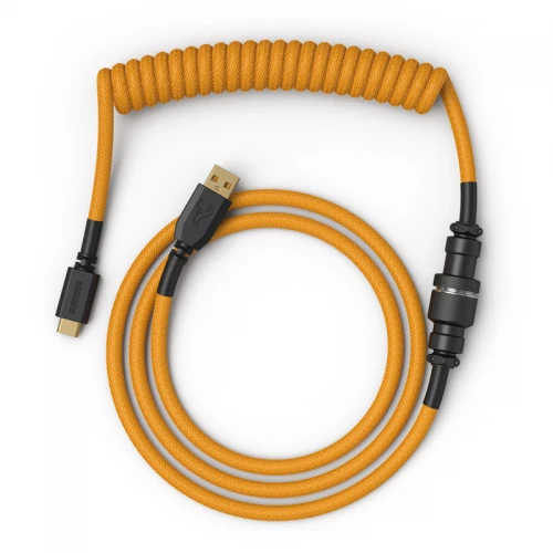 Kabel do klawiatury Glorious Coiled Cable Glorious Gold (USB-C do USB-A) 1.37m