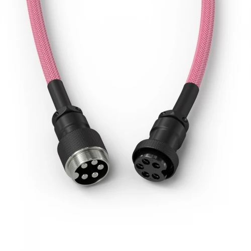 Kabel do klawiatury Glorious Coiled Cable Prism Pink (USB-C do USB-A) 1.37m