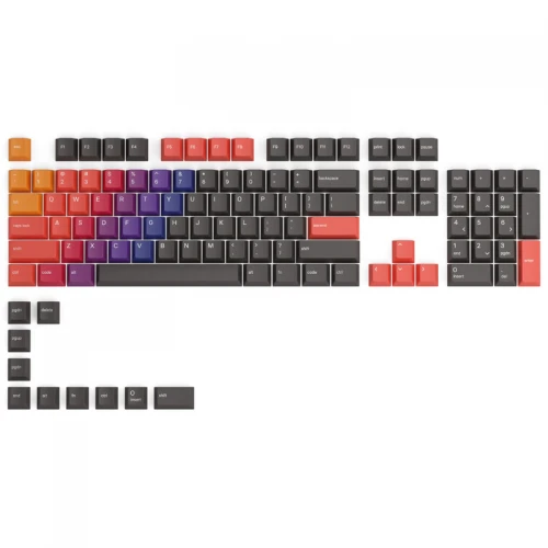 Keycapy nakładki Glorious GPBT Celestial Fire 114szt 