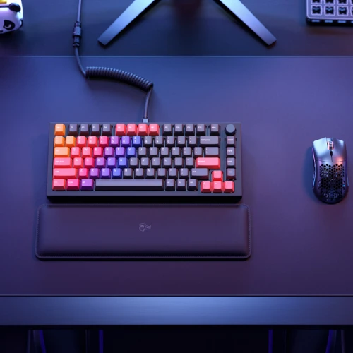 Keycapy nakładki Glorious GPBT Celestial Fire 114szt 