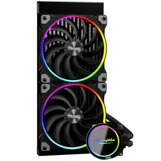 Chłodzenie wodne AiO Alpenföhn Gletscherwasser 280 ARGB Black