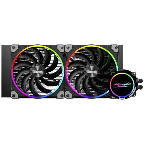 Chłodzenie wodne AiO Alpenföhn Gletscherwasser 280 ARGB Black