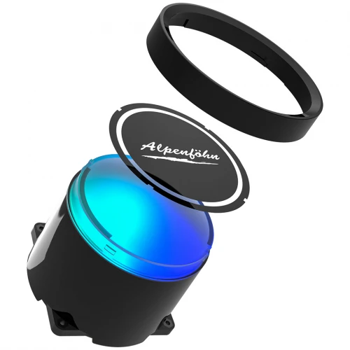 Chłodzenie wodne AiO Alpenföhn Gletscherwasser 280 ARGB Black