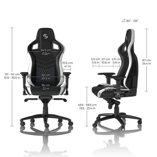 Fotel Dla Gracza Noblechairs EPIC SK Gaming Edition Black-White-Blue