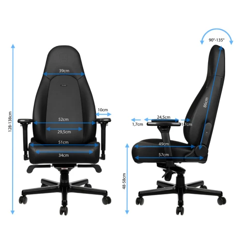 Fotel Dla Gracza Noblechairs ICON Black Edition