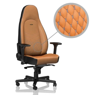 Fotel Dla Gracza Noblechairs ICON Real Leather Cognac-Black