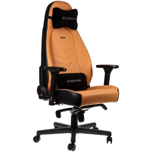 Fotel Dla Gracza Noblechairs ICON Real Leather Cognac-Black
