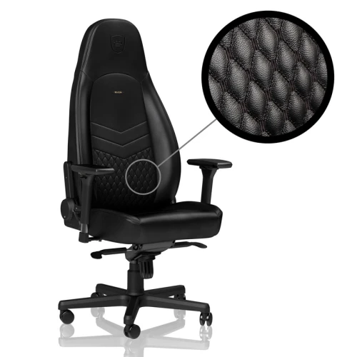 Fotel Dla Gracza Noblechairs ICON Real Leather Black