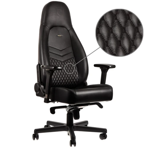 Fotel Dla Gracza Noblechairs ICON Real Leather Black