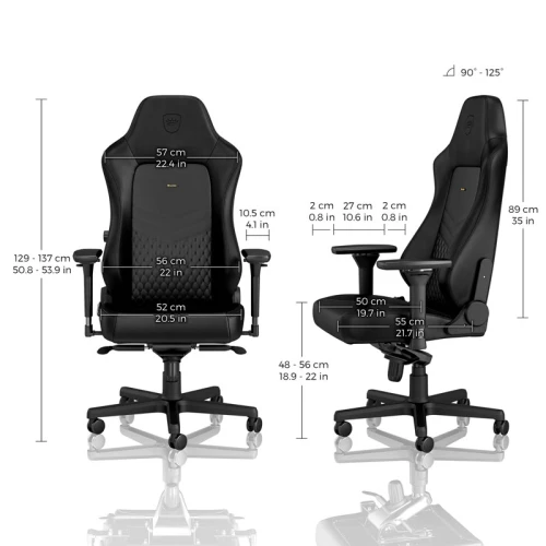 Fotel Dla Gracza Noblechairs HERO Real Leather Black