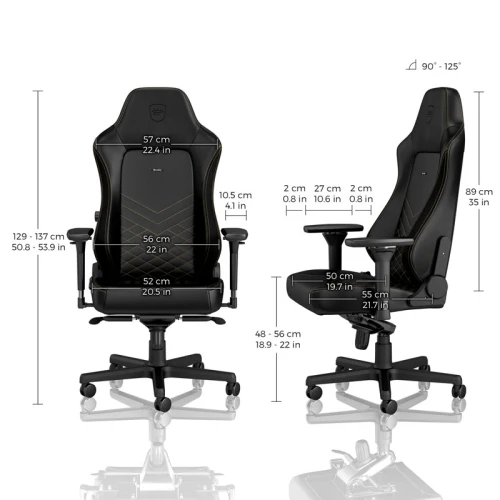 Fotel Dla Gracza Noblechairs HERO Black-Gold