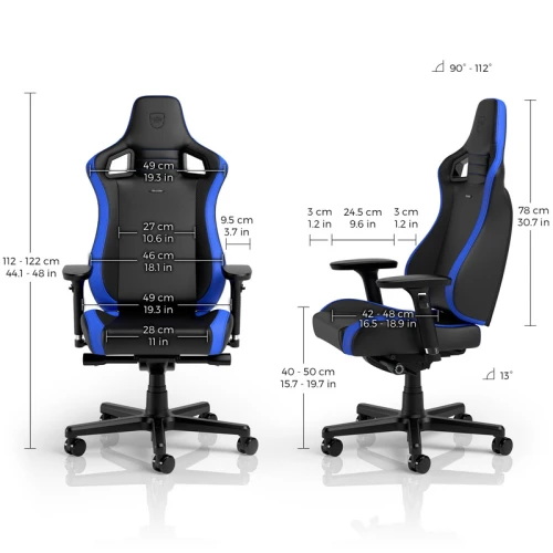 Fotel Dla Gracza Noblechairs EPIC Compact Black-Carbon-Blue