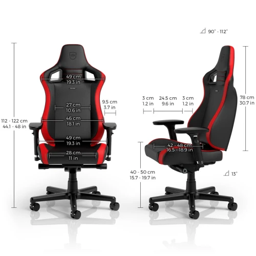 Fotel Dla Gracza Noblechairs EPIC Compact Black-Carbon-Red