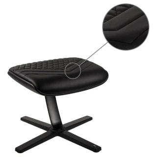 Podnóżek Noblechairs Real Leather Black