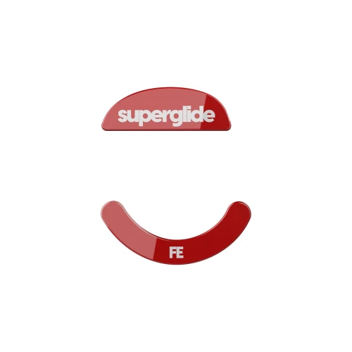 Ślizgacze Superglide do Pulsar Xlite Wireless/Wireless v2/v2 Mini Szklane - Red