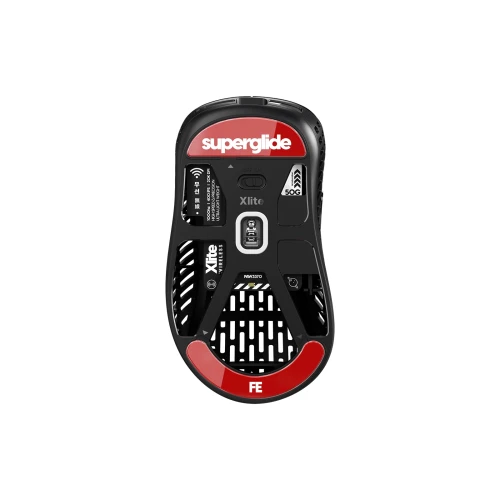 Ślizgacze Superglide do Pulsar Xlite Wireless/Wireless v2/v2 Mini Szklane - Red